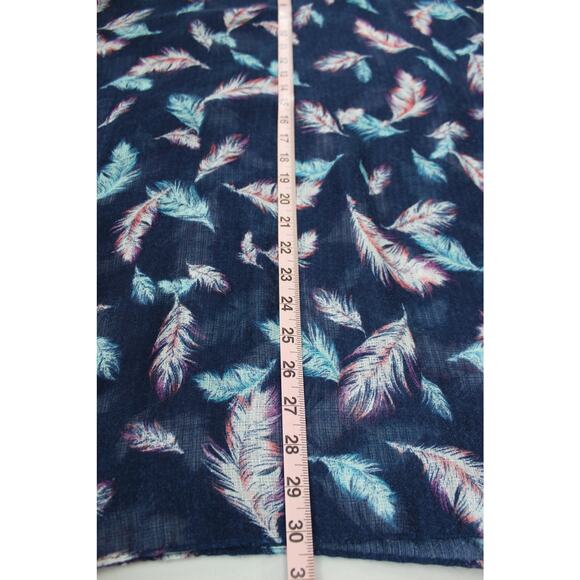 Lane Bryant Sheer Feather Print Open Front Kimono Cardigan Wrap - Picture 10 of 10